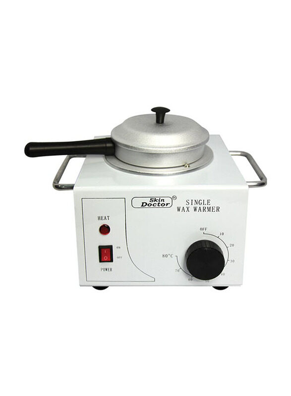 

Skin Doctor Wax Heater with Handle, White