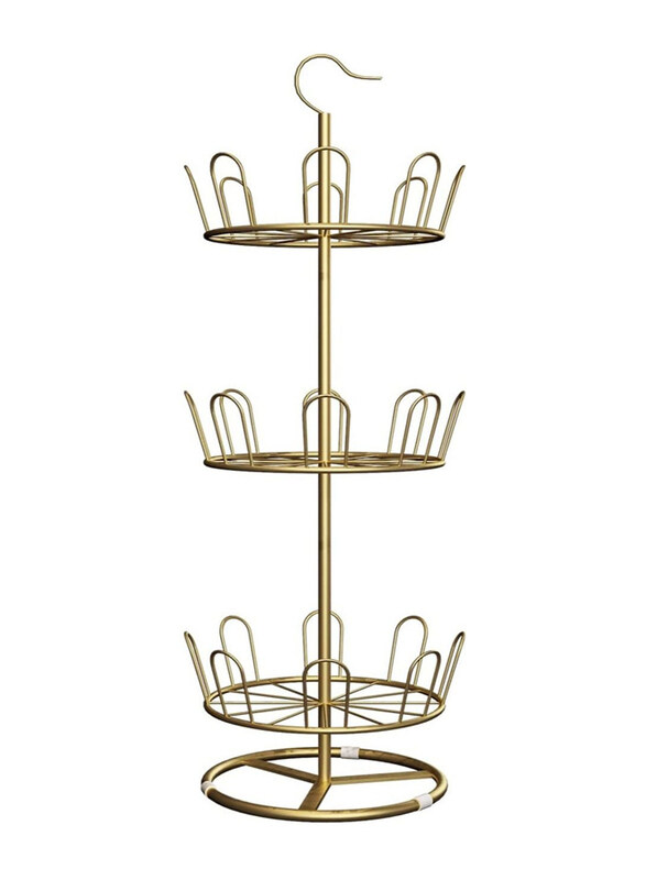 

DubaiGallery Nordic Iron Art Shoe Rack, Gold