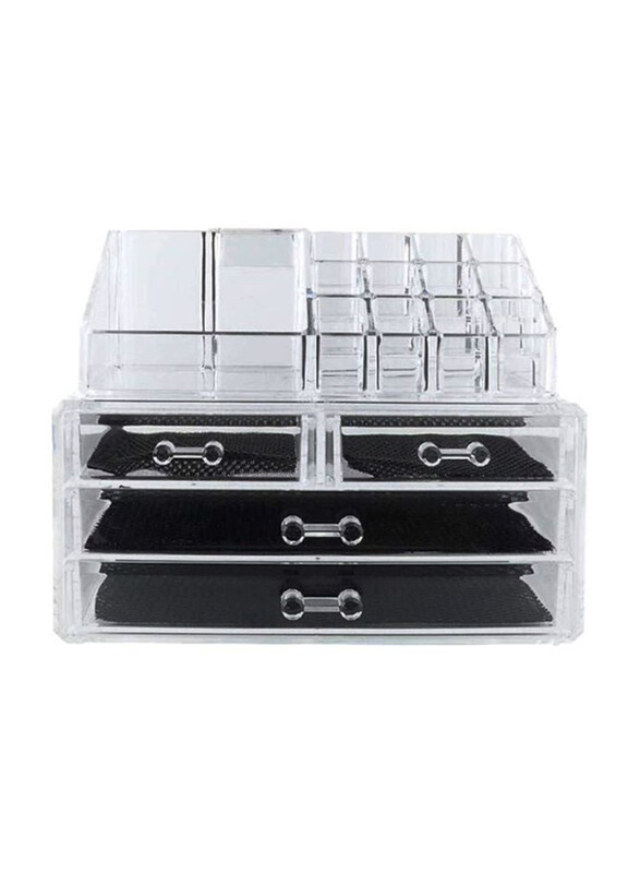 

Generic 4-Drawer Cosmetic Organizer, Clear