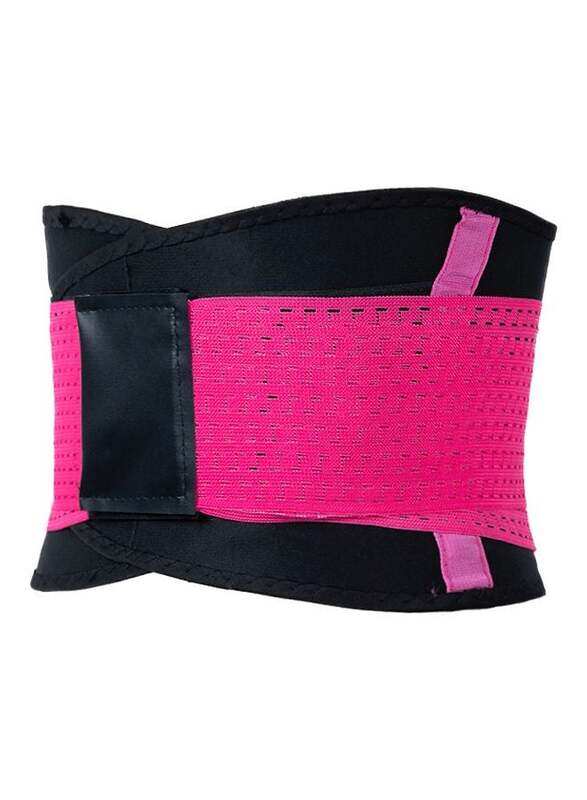 

Generic Waist Trainer Belt, Large, Rose/Black