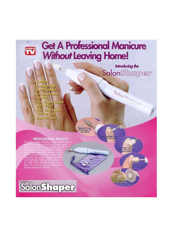 

Salon Shaper 5-In-1 Professional Nail Pedicure Machine, White