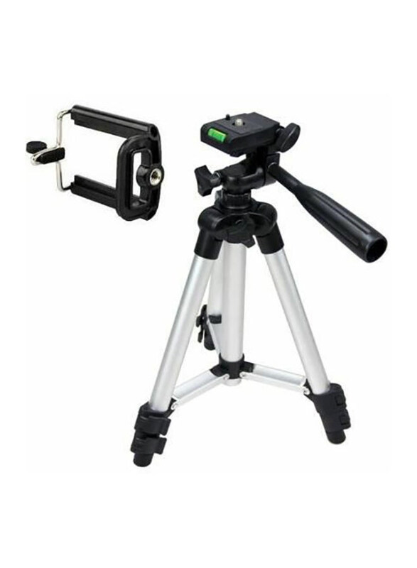 

Generic 2-Piece Camcorder Tripod Stand And Mobile Holder Set, Silver/Black