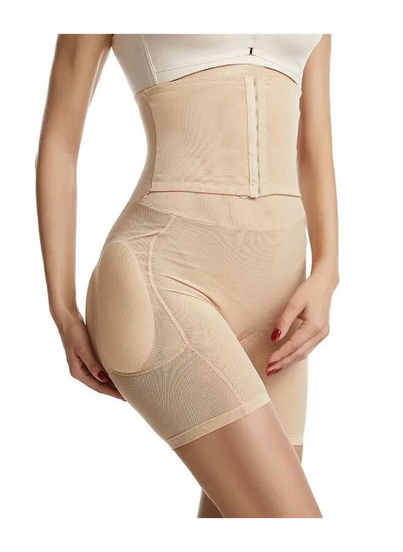 

Generic Waist Control Hip And Tummy Lift Panties Trainer Body Shapewear, Beige, Medium