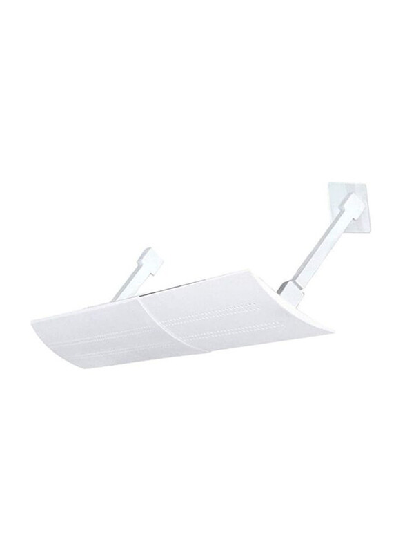 

Xiuwoo Adjustable Air Conditioner Cover Anti Direct Wind Deflector, J196, White