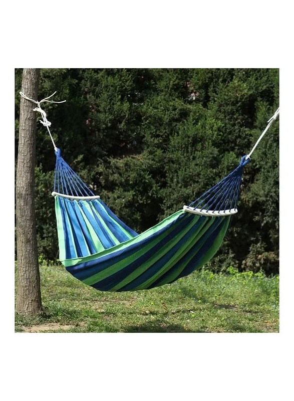 

Generic Thick Canvas Outdoor Hammock Swing, Multicolour