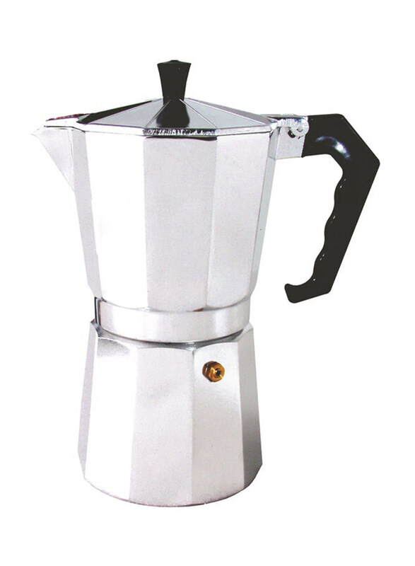 

Generic Stove Top Coffee Maker, 13.8 x 9.4 x 7.8cm, Silver