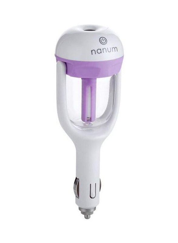 

Nanum Car Plug Air Humidifier, White/Purple