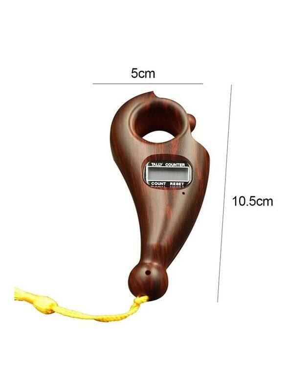 

Generic Chanting Rolling Automatic Digital Electronic Finger Tally Counter, Brown