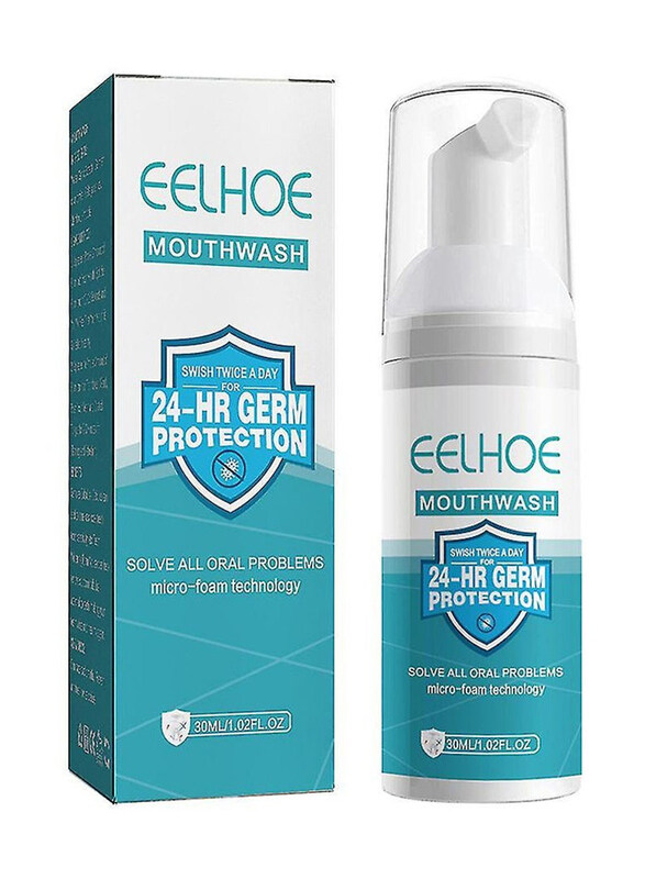 

Eelhoe Practical Effective Anti-moth Damage Repair Professional Teeth Whitening Foam Mouthwash, 30ml