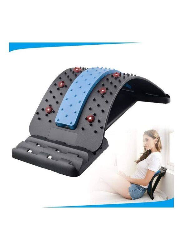 

XiuWoo Adjustable Back Stretcher Device with Magnetic Points, T1, Black/Blue