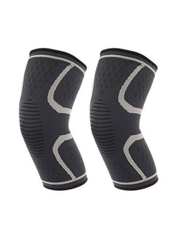 

Generic Football Protective Knee Pad, 1 Pair, Medium, Grey/Black