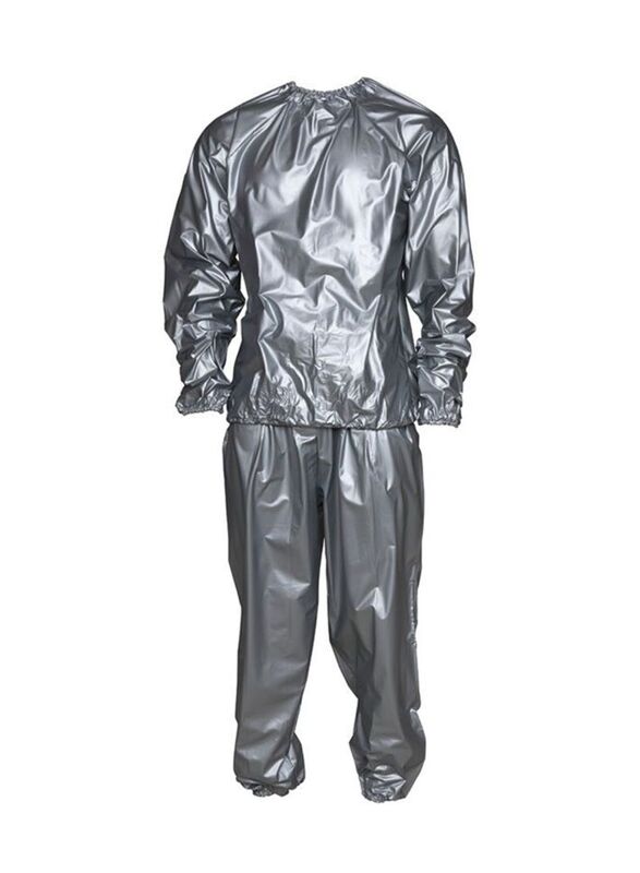 Sauna Suit For Sweating, Medium, Grey