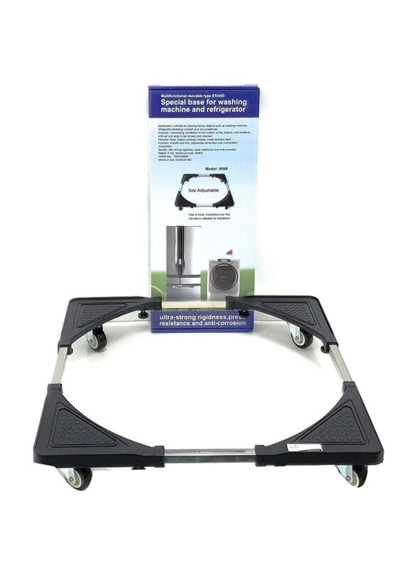 

Artc Heavy Duty Washing Machine and Refrigerator Adjustable Stand, 0098, Black