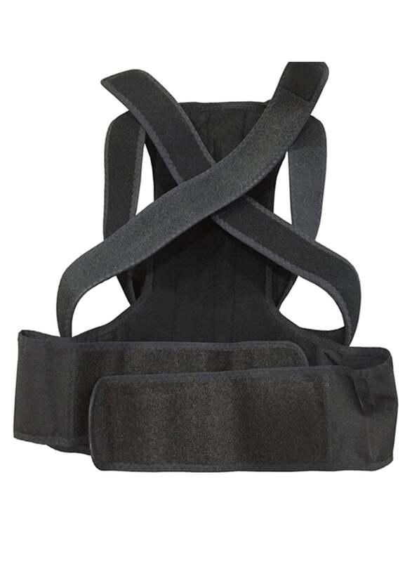 Posture Corrector Back Brace Belt Straps, Black