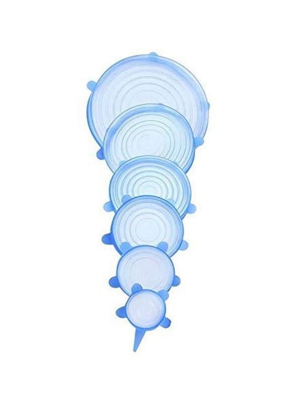 

Generic 6-Piece Silicone Stretch Lid Set, Blue