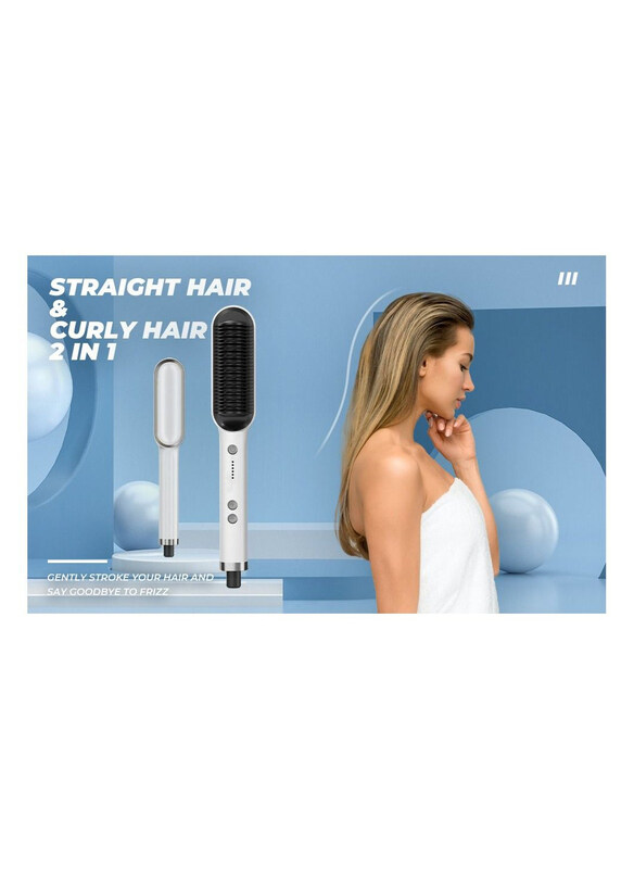 

DubaiGallery Hair Straightening Comb, White
