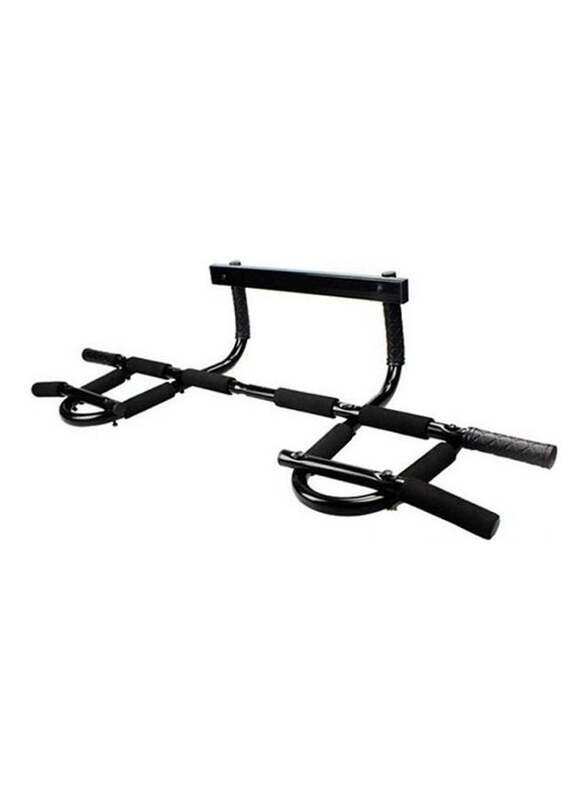 

Generic Multi-Function Indoor Home Door Fitness Frame Single Pole Pull-Up Parallel Bars, Black