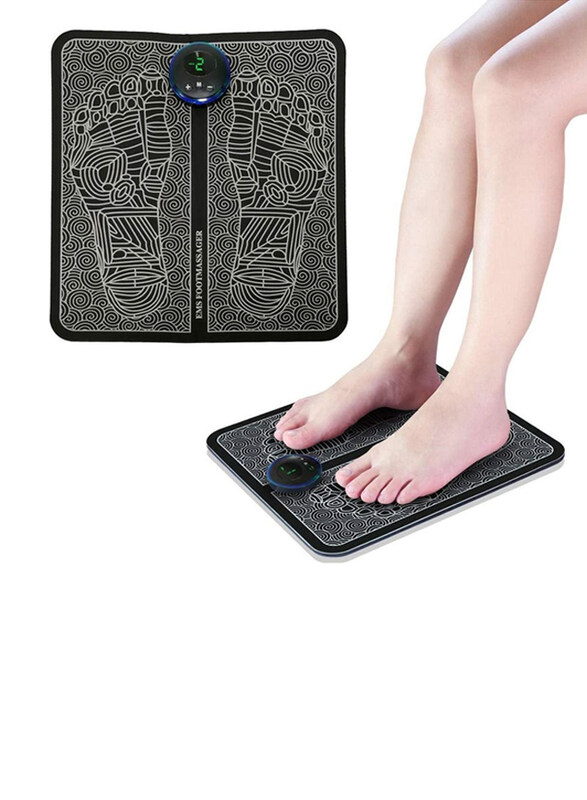 

DubaiGallery Electric Foot Massager Pad Rechargeable Body Circulation With USB Massager, Black