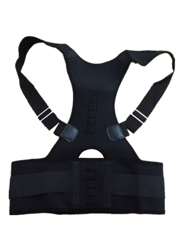 

Boobeauty Adjustable Shoulder Clavicle Brace Back Posture Correction Belt, XXL, Black