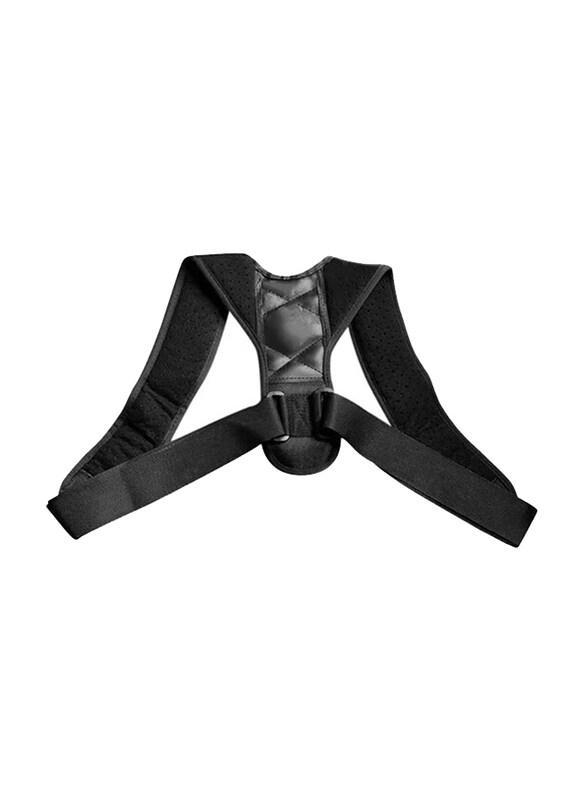 

Cytheria Unisex Adjustable Posture Corrector Belt Back Brace, Black