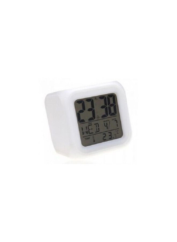 

Generic Glowing Led 7 Color Change Digital Alarm Clock, Multicolour