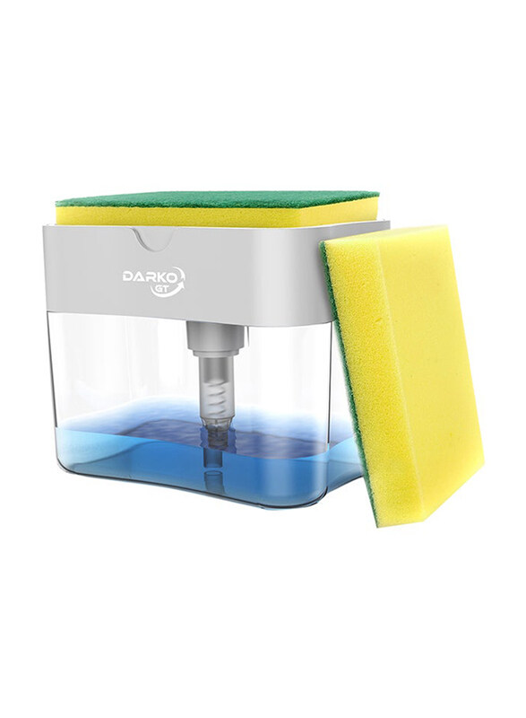 

Generic 2-in-1 Soap Dispenser with Sponge Holder, Grey