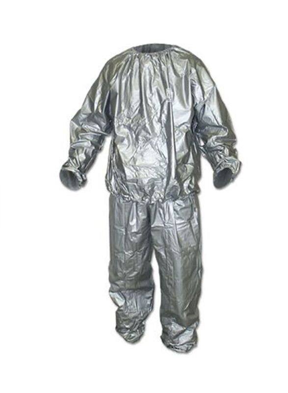 

Generic Sauna Suit with Elastic Waist, Large x 2 Pieces, Grey