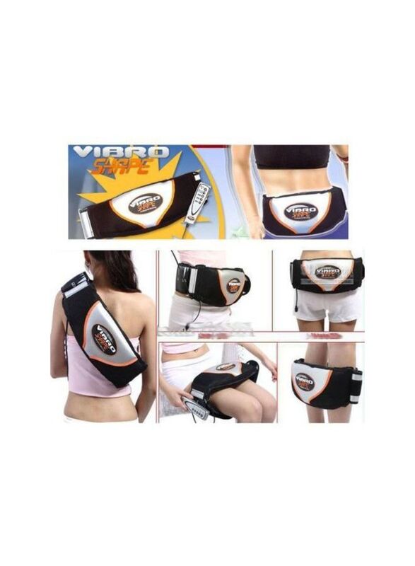 Vibro Shape Slimming Belt with Heating Function, Black