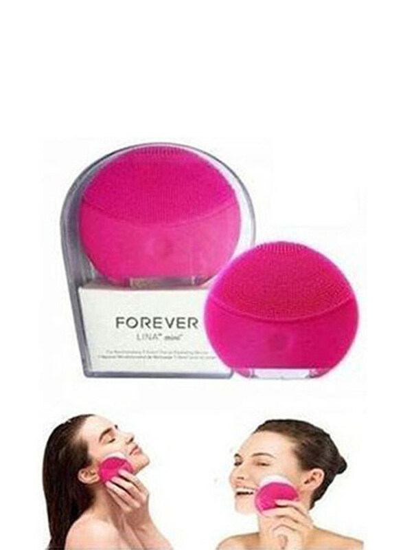 

Forever Silicone Ultrasonic Facial Cleanser Brush With Charger, Pink