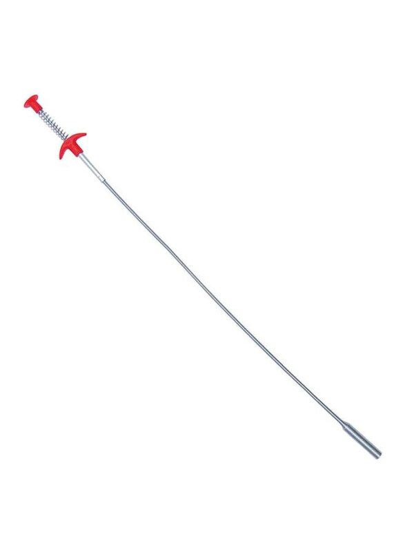 

Generic Flexible Grabber Toilet Plunger, 90cm, Silver/Red