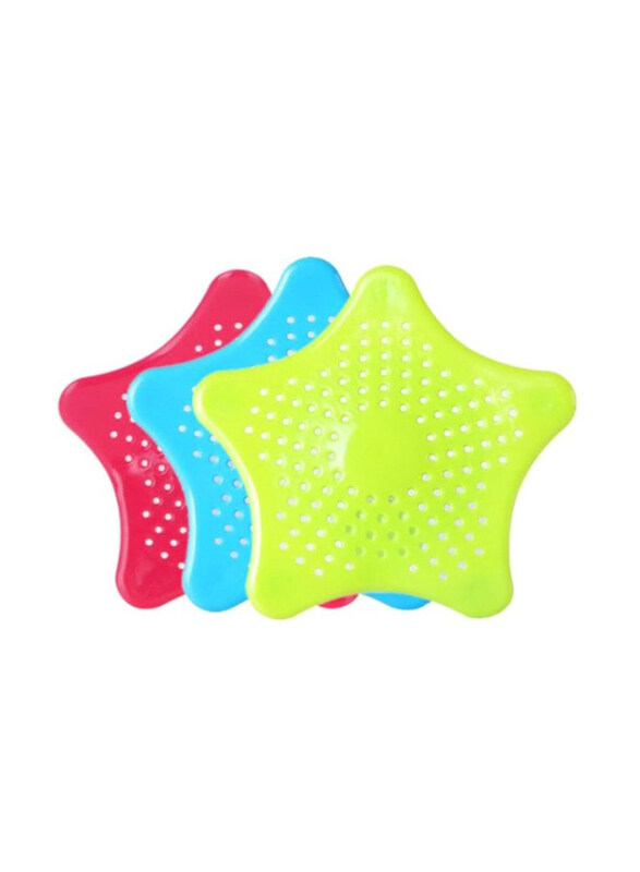 

Generic 3-Piece Star Shape Sink Strainer, Multicolour