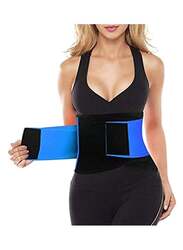 Cytheria Corset Abdomen Slimming Body Shaper Sport Girdle Belt, Medium, Blue/Black