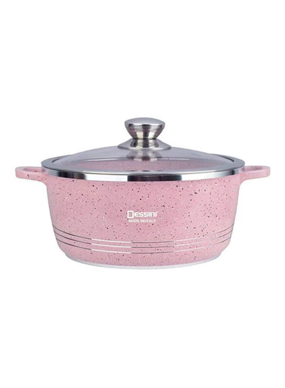 

Dessini 28cm Cooking Pot, Pink