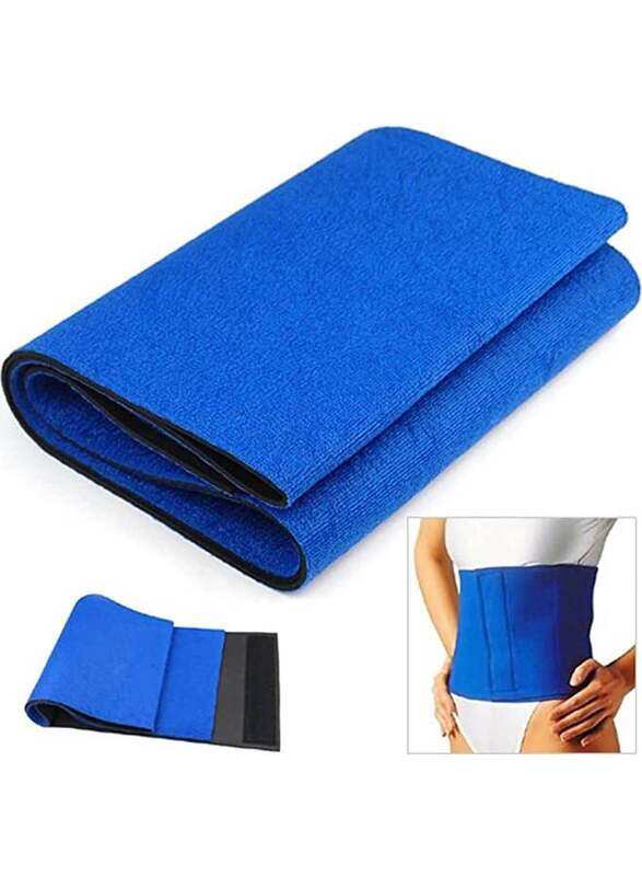 

Generic Exercise Stomach Belly Burner Waist Slimming Trimmer Belt, 25 x 110cm, Blue