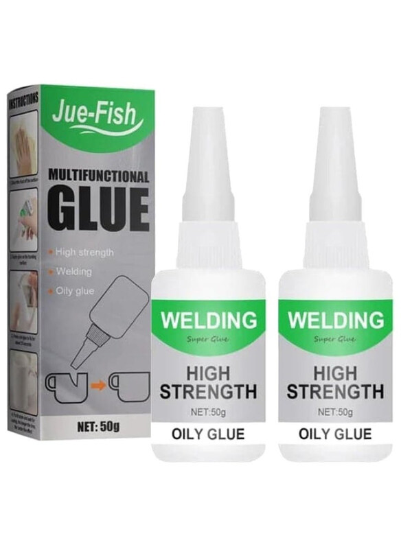 

Jue-fish 2-Piece Welding High-Strength Oily Glue, White