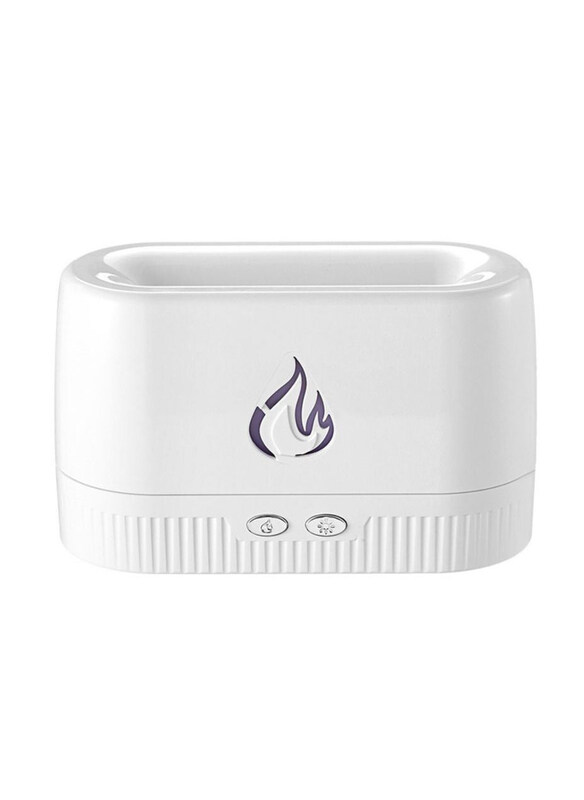 

Generic New Flame Air Humidifier Home Electric Ultrasonic Aroma Essential Oil Diffuser, White