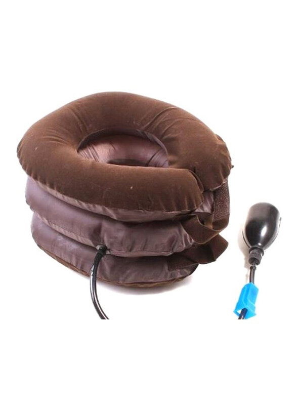 

Generic Neck Traction Pillow, Brown