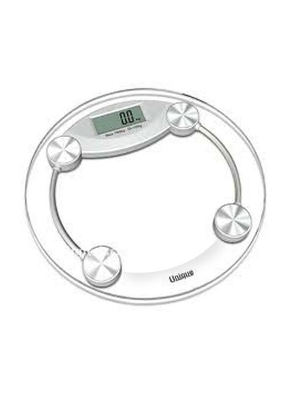 

Personal Digital Bathroom Scale, Clear/Silver