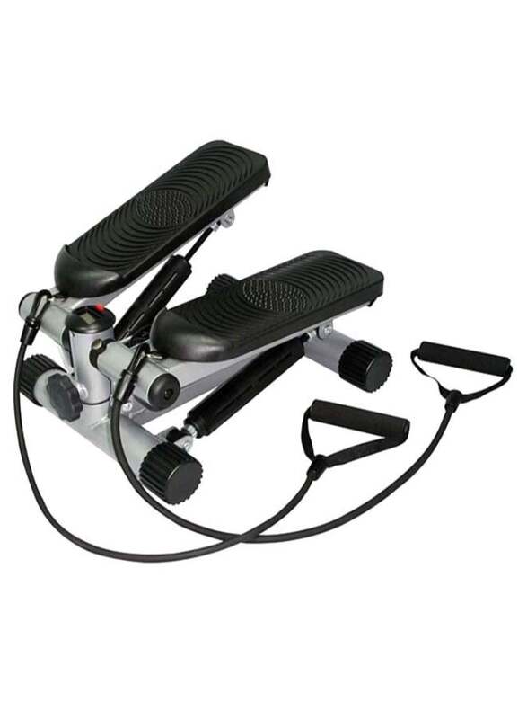 

Generic Exercise Mini Stepper with Resistant Band, Black/Silver