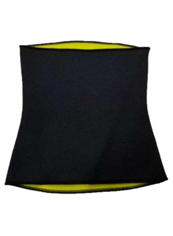 

Generic Hot Slimming Waist Trimmer Belt, Black/Yellow