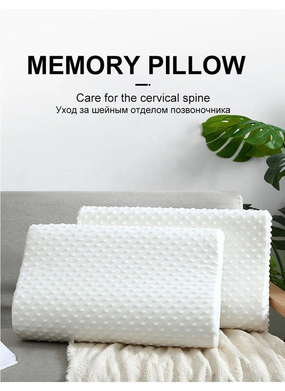 

Generic Memory Foam Neck Pillow, White