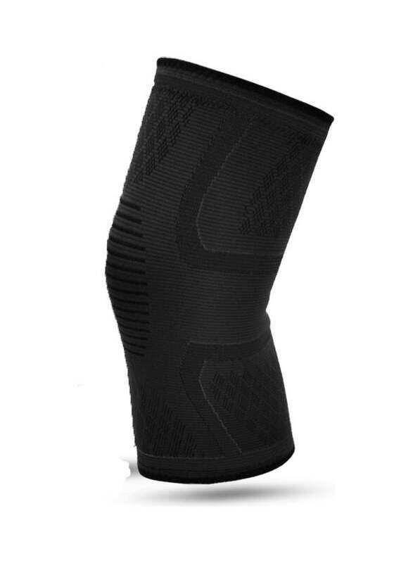 

Generic Anti-fall Thin Elastic Knee Pads for Fitness Running Cycling & Mountaineering, Medium, Black