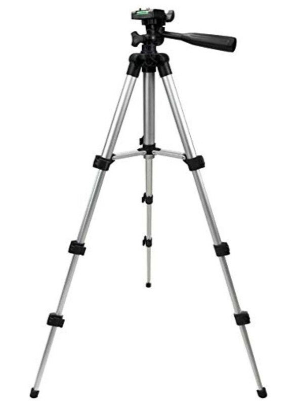 

NA Portable Universal Adjustable Tripod, Silver/Black