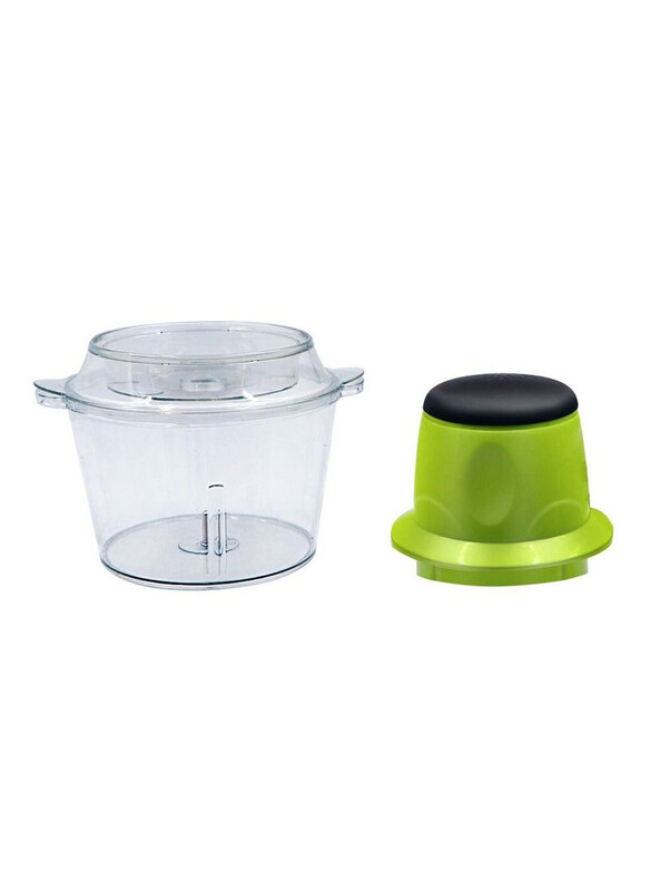 

DubaiGallery 1.8L Multifunction Food and Vegetable Chopper, 250W, Green/Clear