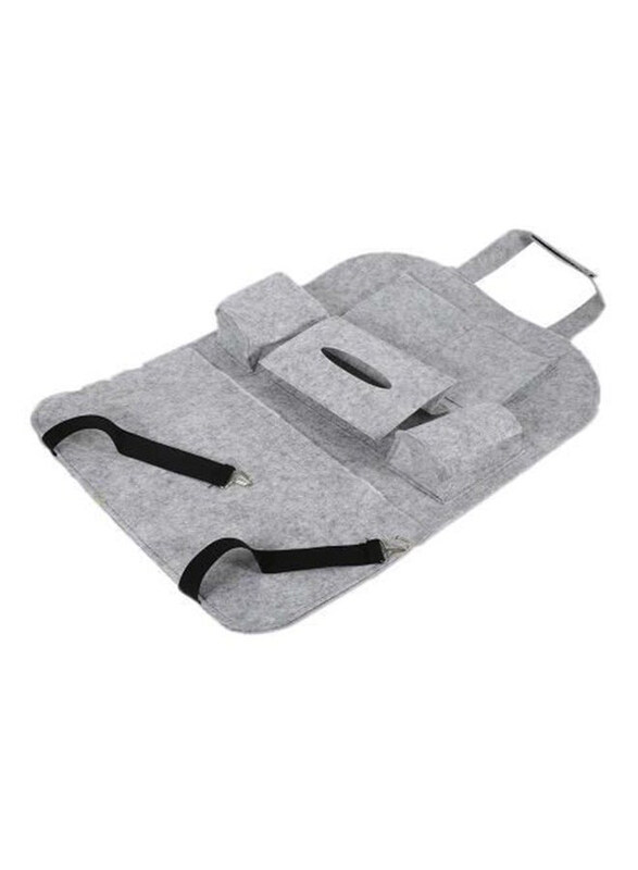 

Generic Multi Pocket Bottle Cup Tissue Box Holder, Grey