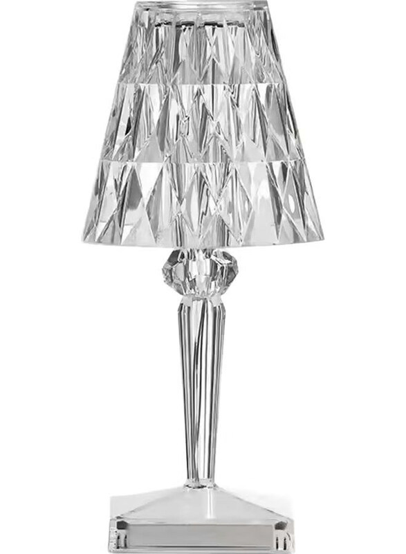 

Generic Touching Control Acrylic Diamond Table Lamp, Clear