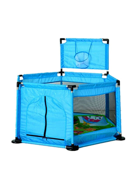 

Cool Baby High Grade Outdoor Pit Fence Tent with Basketball Hoop, Sports & Outdoor Play Set, WL01DIA, Blue/Black, Ages 3+