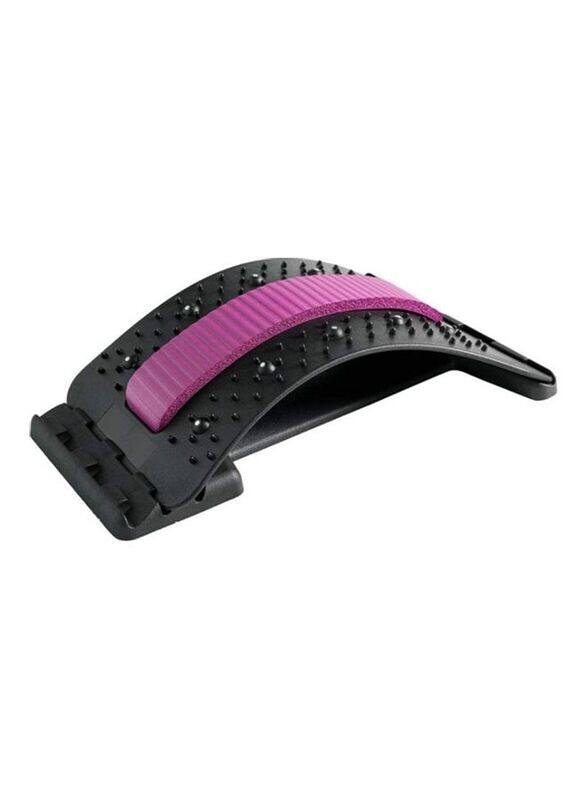 

XiuWoo Back Stretcher with Acupressure Points, T35, Black/Dark Pink