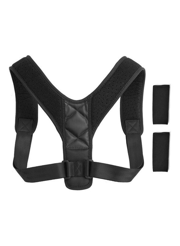 

Generic Adjustable Back Trainer Shoulder Straps, Y14802XL-KM, 25 x 6cm, Black