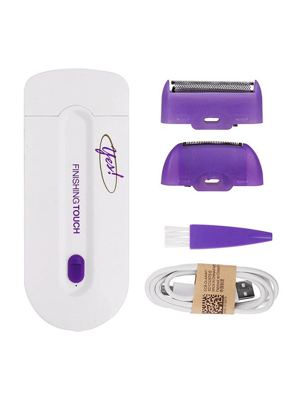 

Generic USB Rechargeable Touch Electric Laser Epilator, Purple/White